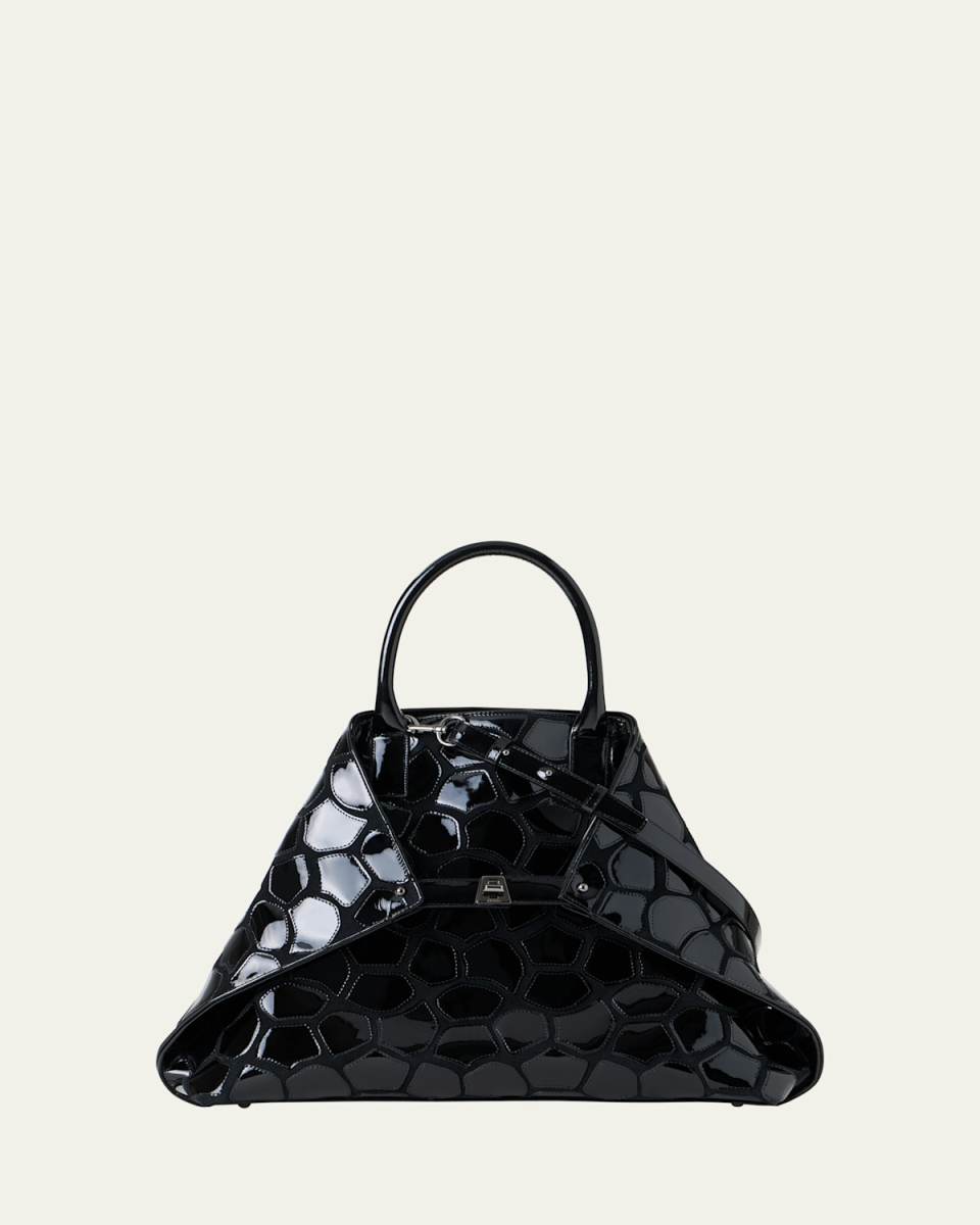 AI Medium Patchwork Leather Top-Handle Bag